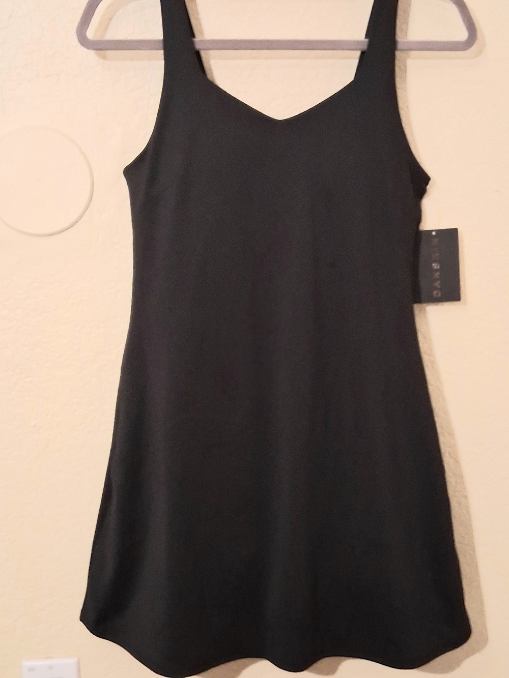 Danskin Black Dress with V-Neck Tennis Pickleball Active Wear